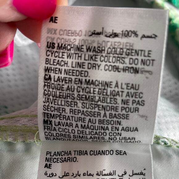 Club Room Mens Tropical Palms Quick-Dry 7" Swim Trunks Pale Green - Large $45 - Picture 7 of 7